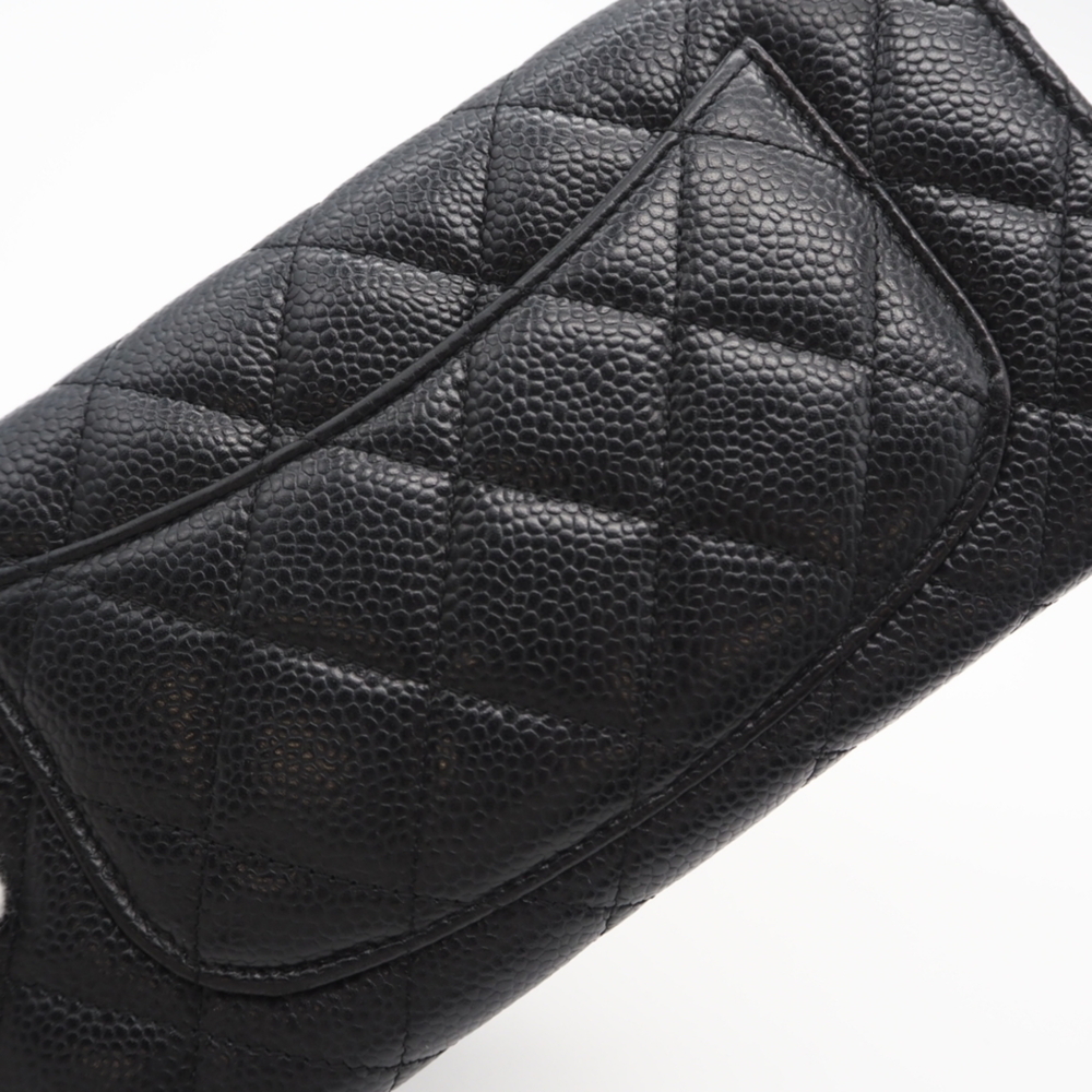 CHANEL Authentic Black Caviar Leather Wallet - Picture 3 of 14